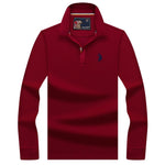 High Quality Tops&Tees Solid color Men Polo 3D Embroidery Business Casual Polo Shirts Winter Long sleeve polo shirt man brand